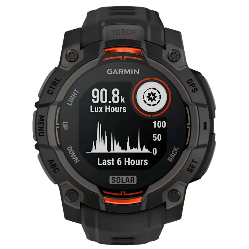 Reloj GPS Garmin Instinct 3 Solar 50mm - Black (010-02935-00)