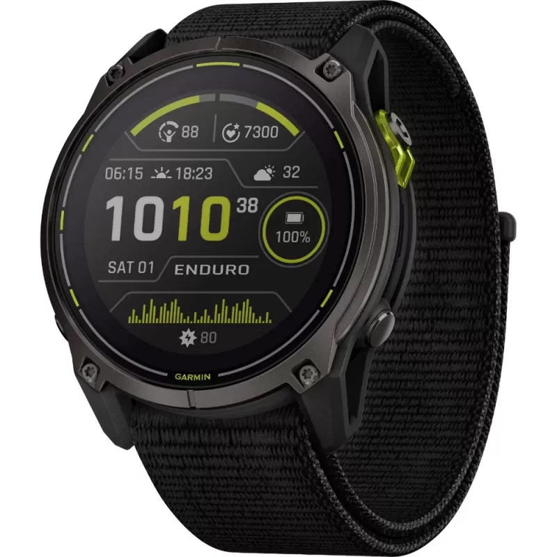 Reloj GPS Garmin Enduro 3 Solar Sapphire 51mm - Carbon Gray DLC Titanium/Black (010-02751-00)