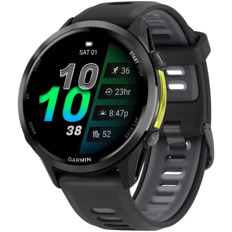 Reloj GPS Garmin Forerunner 970 010-02969-00 - Titanium Gray / Black / Translucent Whitestone Band Reloj GPS Garmin Forerunner 970 010-02969-00 - Titanium Gray / Black / Translucent Whitestone Band