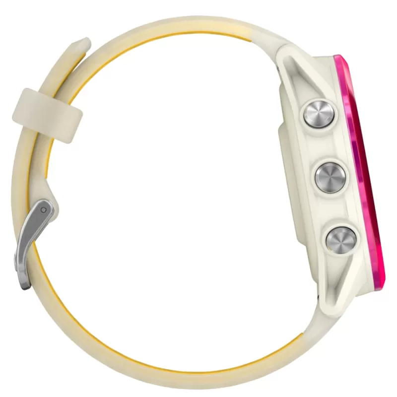 Reloj GPS Garmin Forerunner 570 42mm 010-02970-02 - Raspberry Aluminum/Translucent Bone/Mango Band