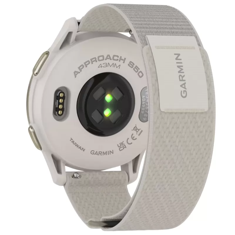 Reloj GPS Garmin Approach S50 - Cream Gold/Ivory (010-03010-01)
