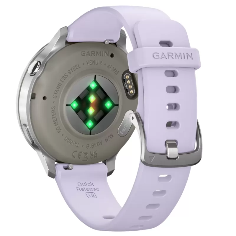 Reloj GPS Garmin Venu 4 41mm - Silver/Purple (010-03013-01)