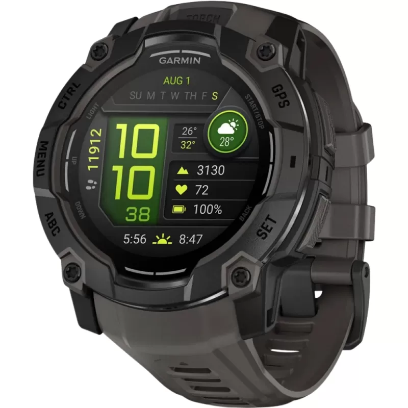 Reloj GPS Garmin Instinct 3 50mm AMOLED - Black/Charcoal (010-03020-00)