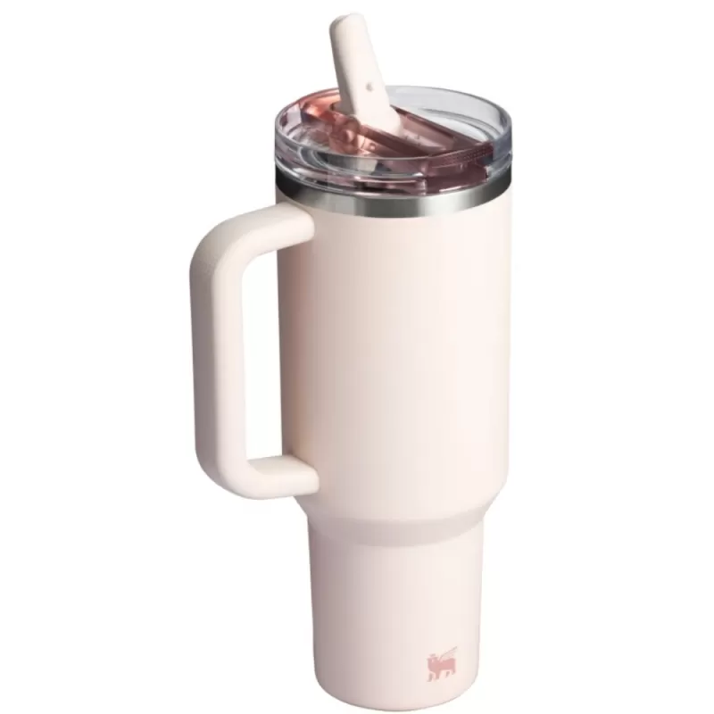Vaso Térmico Stanley The Flip Straw Quencer Protour Tumbler 1.18L - Rose Quartz