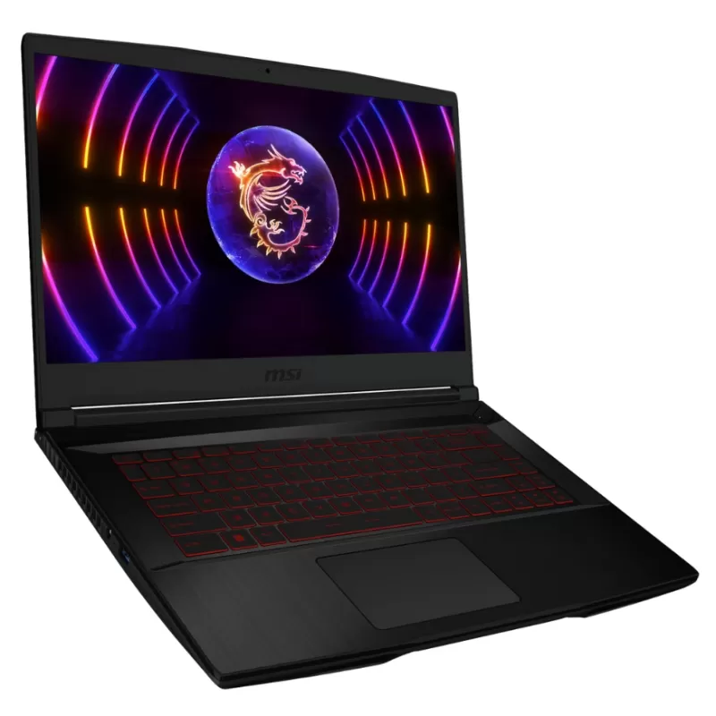 Notebook Gamer MSI Thin GF63 12VF-436US 15.6" Intel Core i7-12650H 16/512GB W11 NVIDIA GeForce RTX4060 6GB - Black