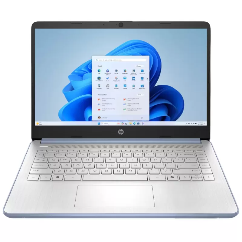 Notebook HP 14-DQ6102DX 14" Intel N150 4/128GB W11H - Sky Blue