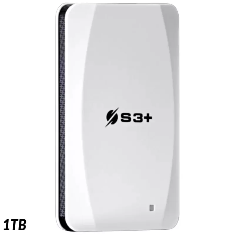 SSD Externo S3+ 1TB Play Plus S3SSDP1T0 2.5" USB 3.2 - Blanco