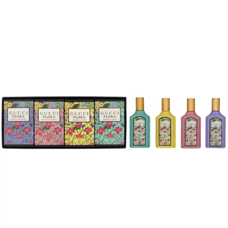 Kit Perfumes Miniatura Gucci Flora EDP Femenino - 4x5mL