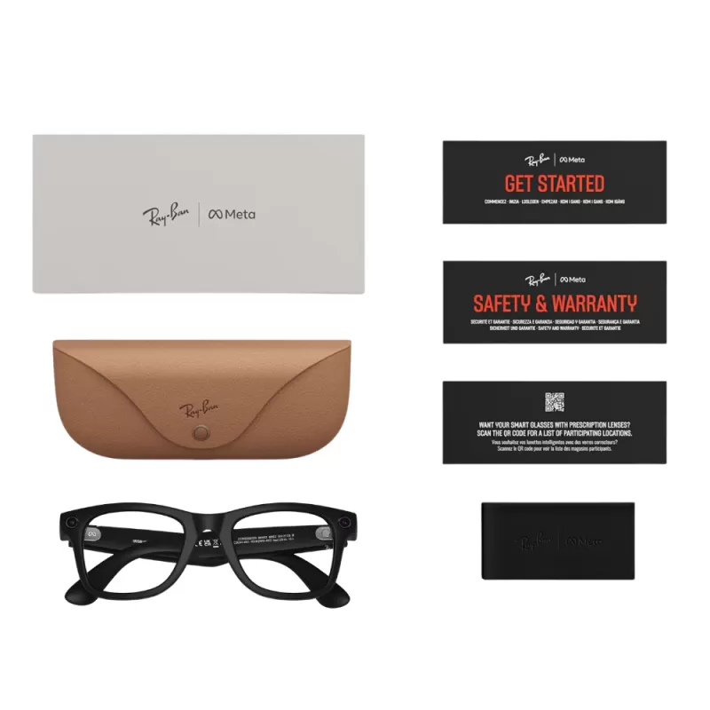 Lentes de Sol Ray-Ban Meta Wayfarer (Gen 2) RW4012 - Matte Black/Transitions Grey