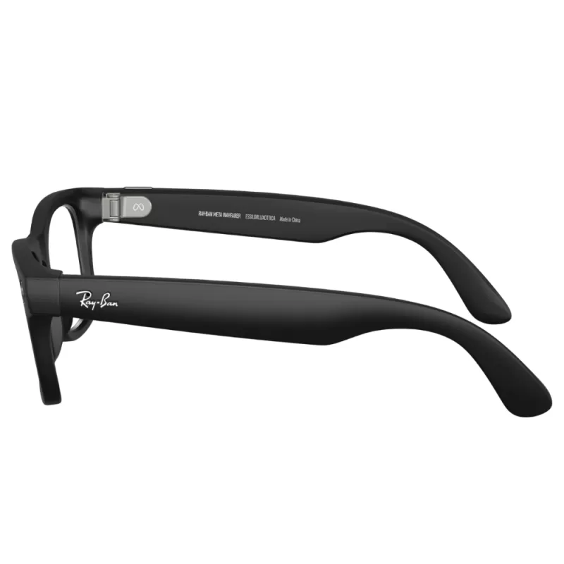 Lentes de Sol Smart Ray-Ban Meta Wayfarer (Gen 2) RW4012 - Matte Black/Clear