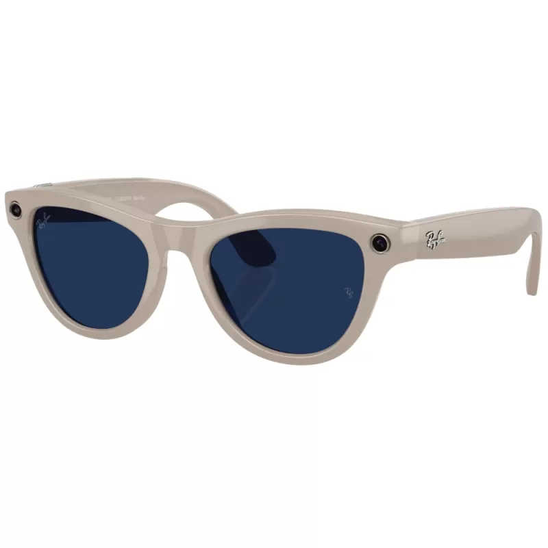 Lentes de Sol Ray-Ban Meta Skyler (Gen 2) RW4014 - Shiny Chalky Gray/Transitions Sapphire