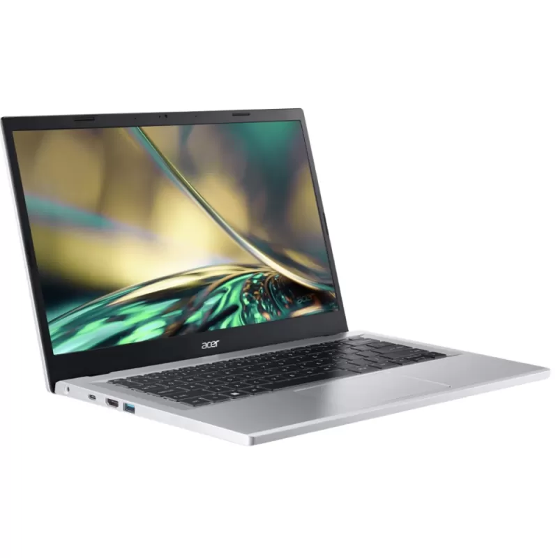 Notebook Acer Aspire 3 A314-36P-3772 14" Intel Core i3-N305 8/128GB W11H - Pure Silver