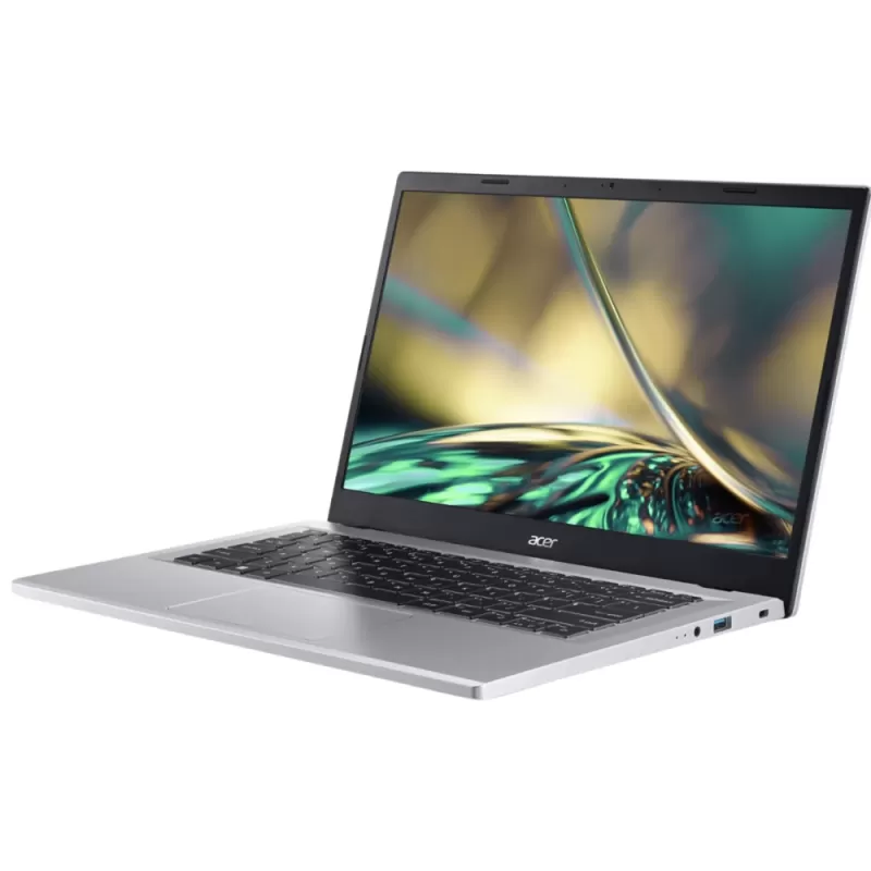 Notebook Acer Aspire 3 A314-36P-3772 14" Intel Core i3-N305 8/128GB W11H - Pure Silver