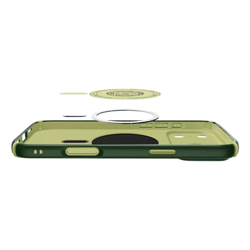 Capa Spigen iPhone 17 Pro Max Nano Pop Hybrid MagFit ACS9608 - Avo Green