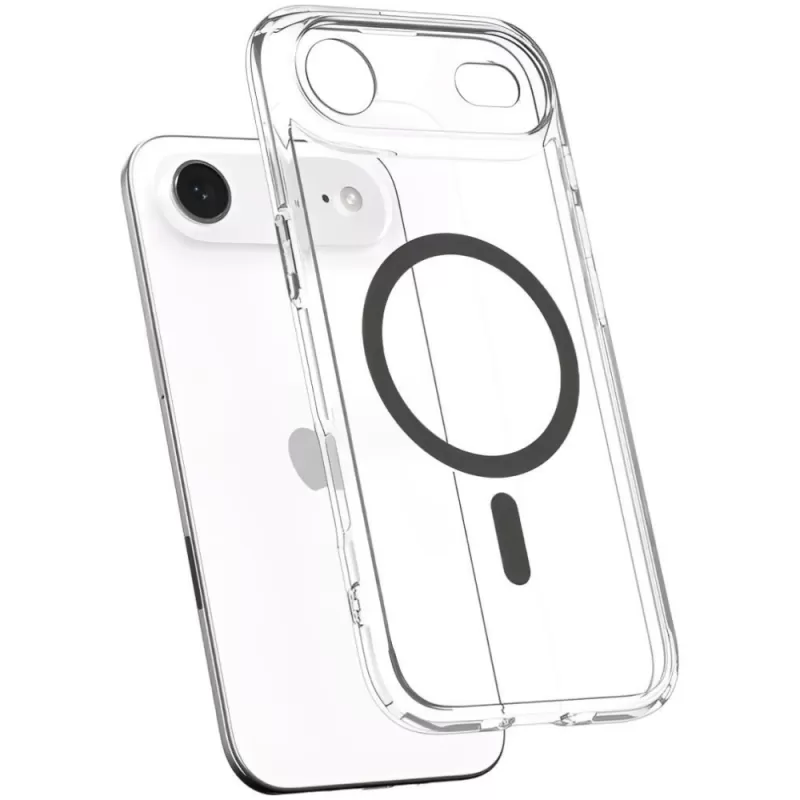 Capa Spigen iPhone Air Crystal Hybrid MagFit ACS09617 - Clear Graphite