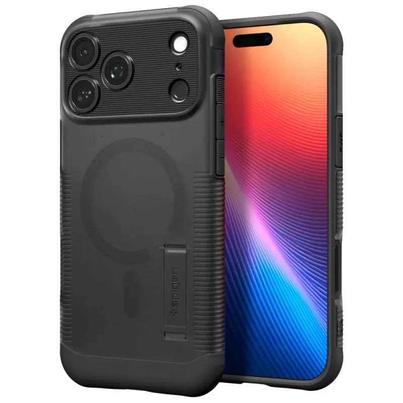 Capa Spigen iPhone 17 Pro Max Slim Armor MagFit ACS09674 - Frost Black