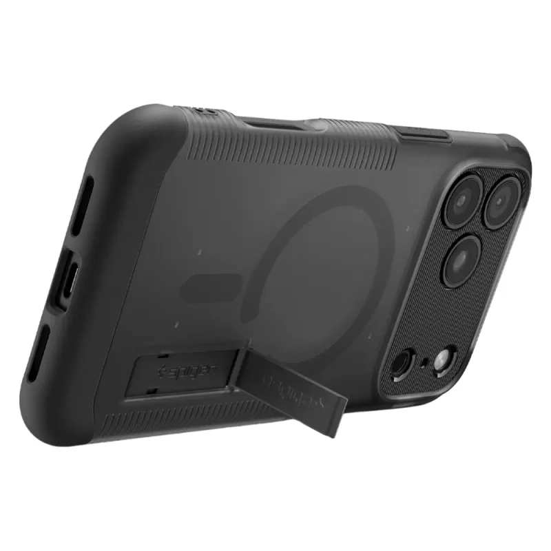 Capa Spigen iPhone 17 Pro Max Slim Armor MagFit ACS09674 - Frost Black
