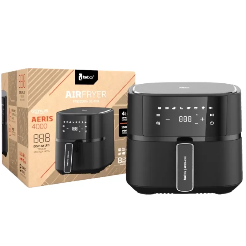 Freidora Eléctrica Foxbox AERIS-4000-NV 1200W 4L 110V - Black