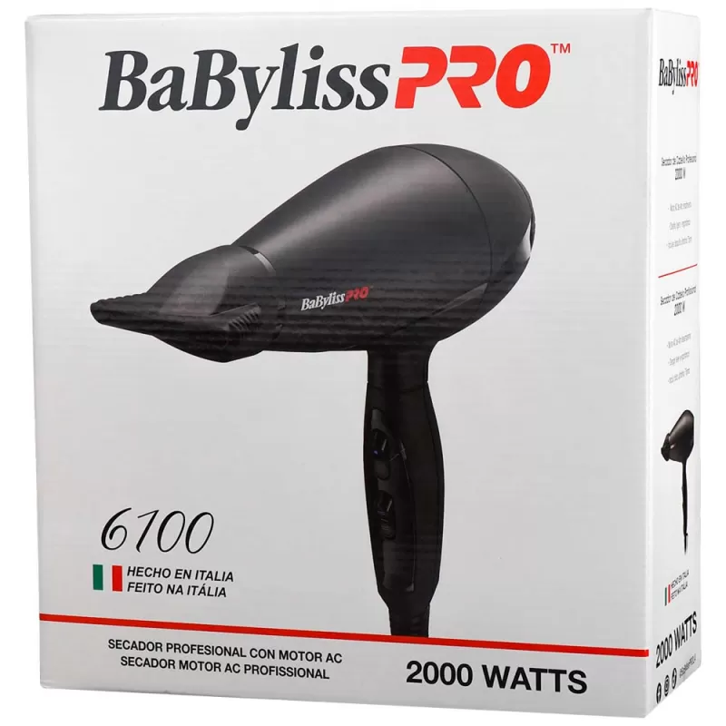 Secador de Cabello BabylissPro B6300UZ 2000W 220V - Black