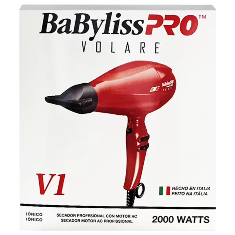 Secador de Cabello BaBylissPro Volare V1 BABFRV1UZ 2000W 220V - Red