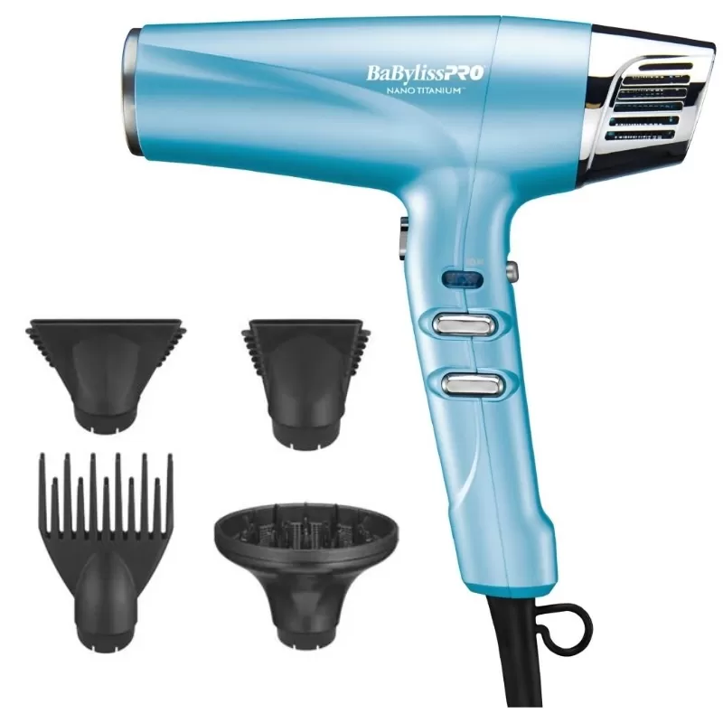 Secador de Cabello BaBylissPro Nano Titanium BNT9100UZ 1700W 220V - Blue