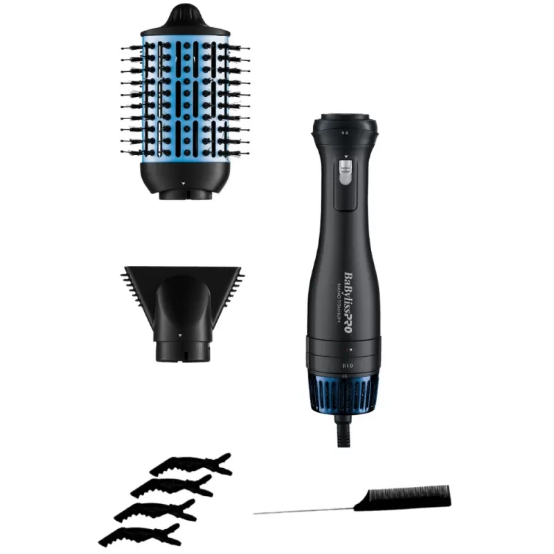 Cepillo Secador BaBylissPro Nano Titanium Limited Edition BNTDHBMB275UZ 220V - Blue/Black