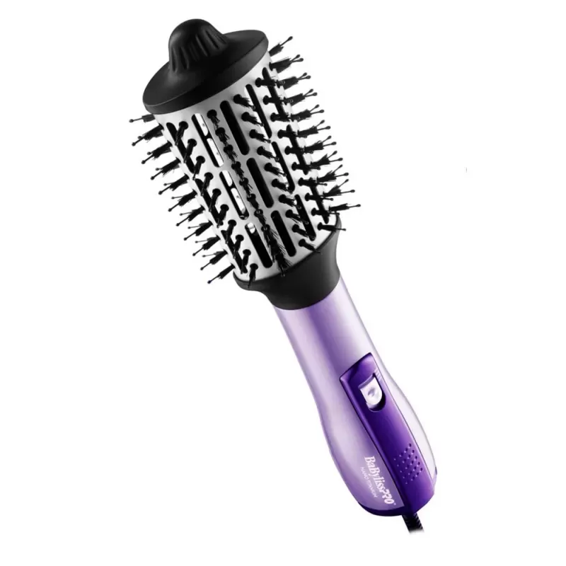 Kit Alisador + Cepillo Secador BabylissPro Nano Titanium BNTLVPP44UZ - Purple