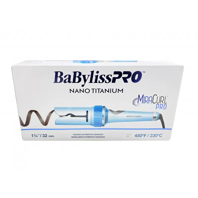 Ondulador BaBylissPro Nano Titanium MiraCurl Pro BNTMCS125UZ 32mm 2V - Blue