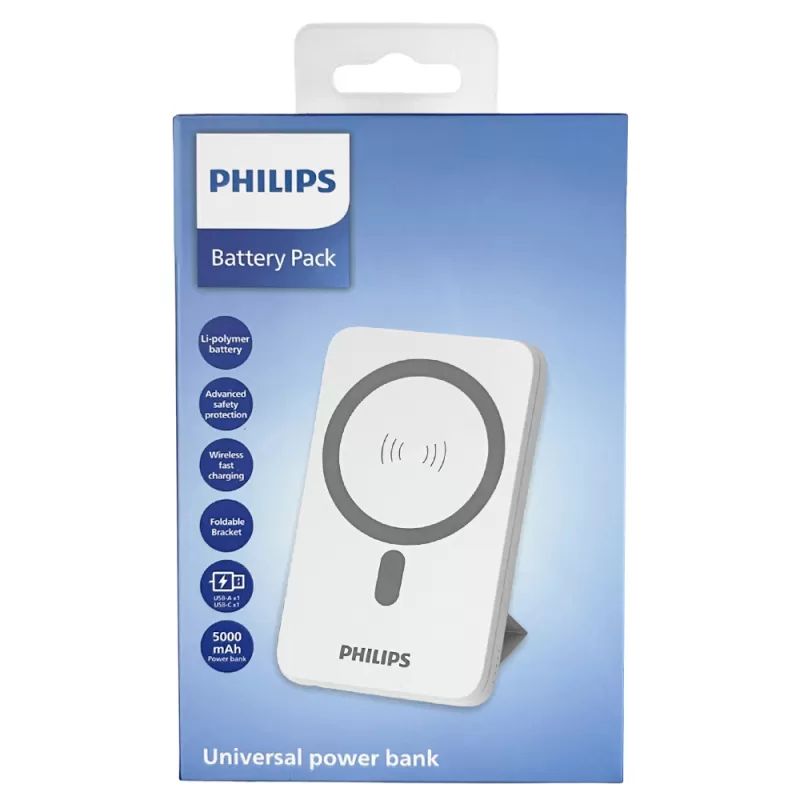 Cargador Portátil Wireless Philips DLP9701CW/70 5000mAh - White