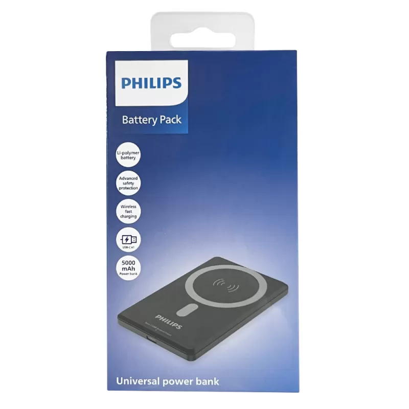 Cargador Portátil Wireless Philips DLP9702CB/70 5000mAh - Black