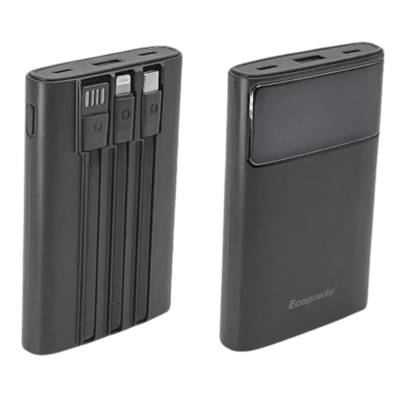 Cargador Portátil Ecopower EP-C505 12.000mAh 22.5W - Black