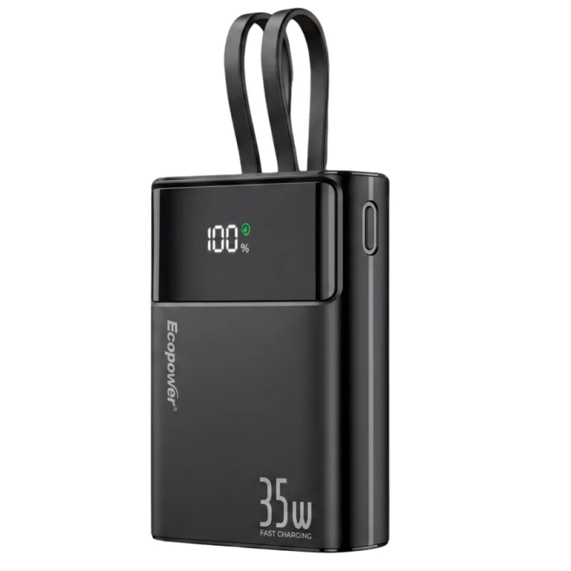Cargador Portátil Ecopower EP-C529 12.000mAh 35W - Black