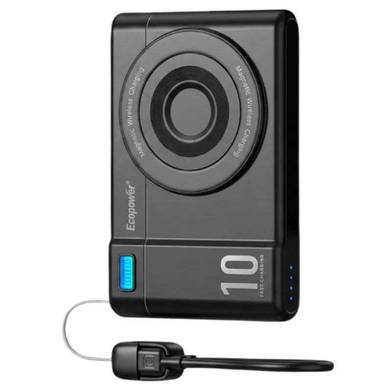 Cargador Portátil Wireless Ecopower EP-C531 12.000mAh - Black