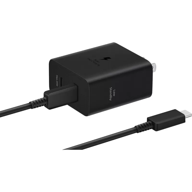 Cargador Samsung EP-T5020XBEGCA Duo USB-C 50W - Black