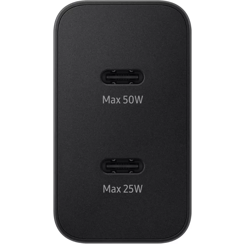 Cargador Samsung EP-T5020XBEGCA Duo USB-C 50W - Black