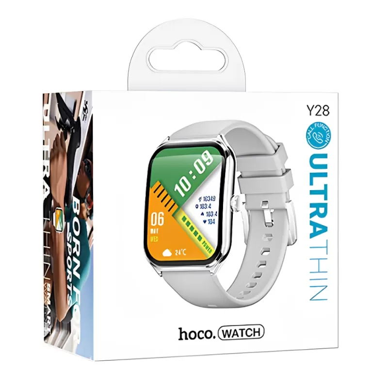Reloj Smart Hoco Y28 AMOLED - Silver