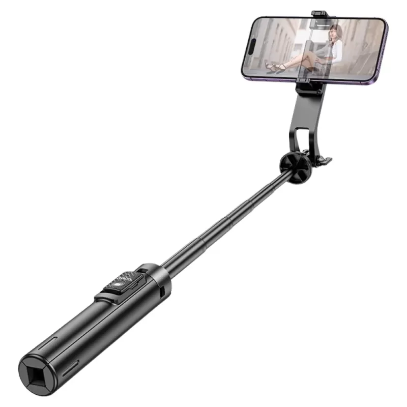 Bastón de Selfie Hoco K21 2 en 1 - Black