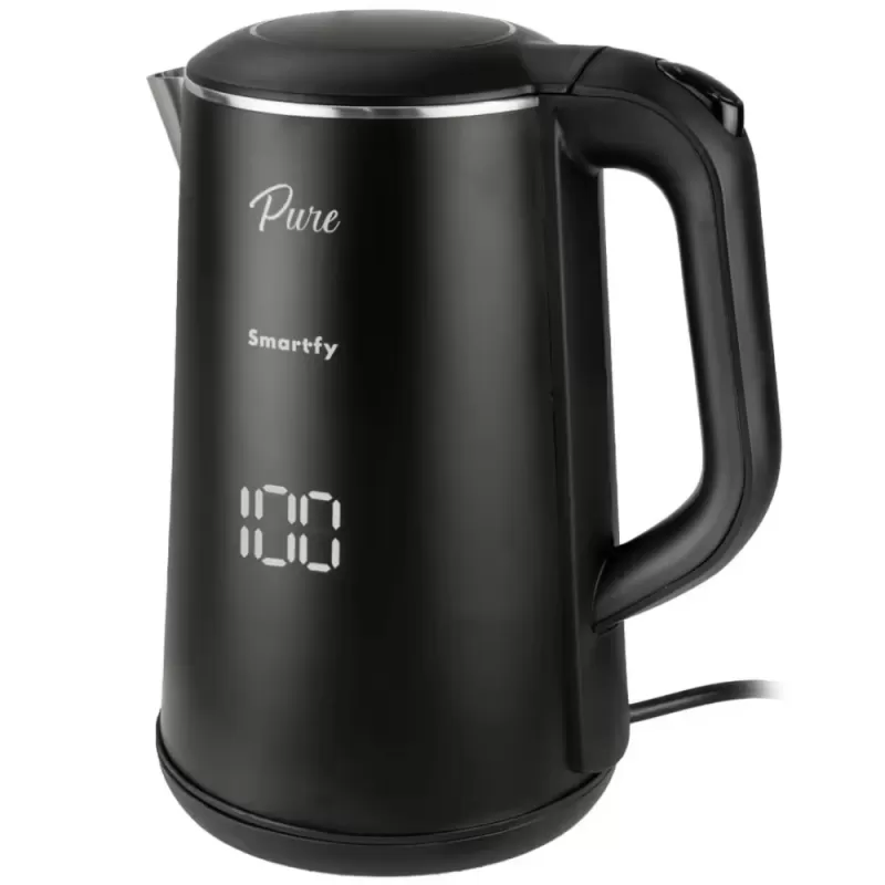 Hervidora Eléctrica Smartfy Pure JE03B Digital Touch 1500W 1.6L 220V - Black