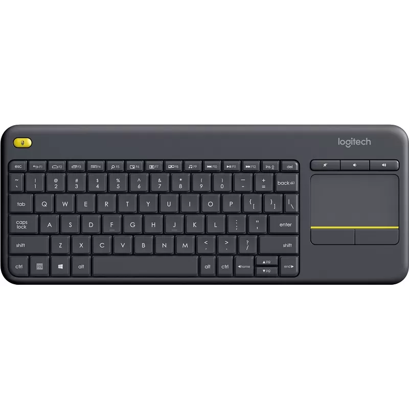 Teclado Logitech + Touch Wireless K400 PLUS 920-007123 Negro (Español) 