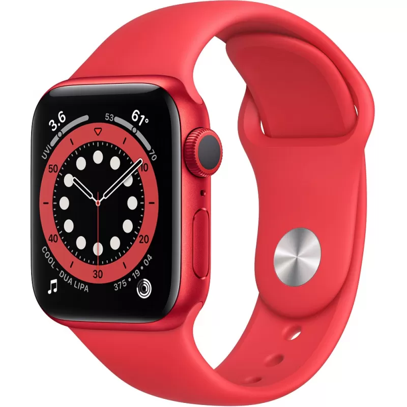 Apple Watch Series 6 44mm M00M3LL/A2299 Red/Red Sport Band 