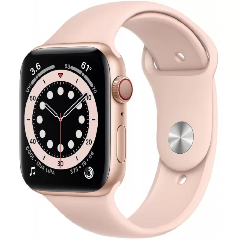 Apple Watch Series 6 44mm M00E3LL/A2292 Gold/Pink Sand Sport Band 