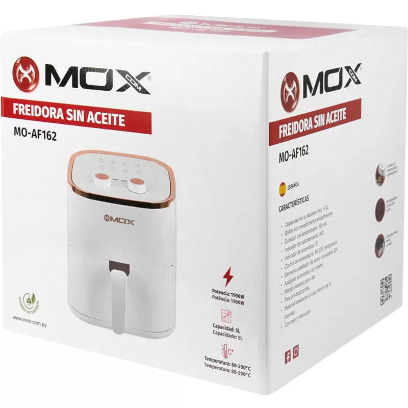 Freidora Eléctrica Mox MO-AF162 5L 1900W 110V - White