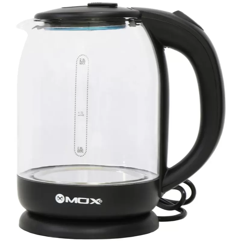 Hervidora Eléctrica de Vidrio Mox MO-EK25 2000W 2L 220V - Black