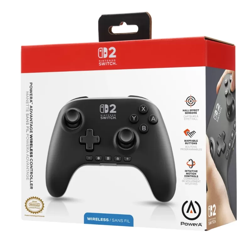 Control Wireless PowerA Nintendo Switch 2 - Black (PWA-A-15901)