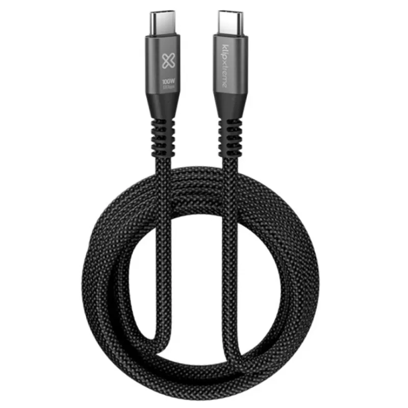 Cable USB-C Klipxtreme PowerGo 650 KAC-650-10FT 100W (3m) - Black