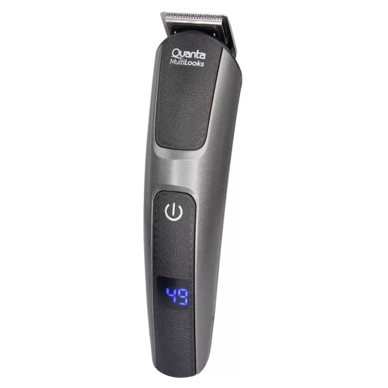 Afeitadora Eléctrica Quanta QTAPK20 12 en 1 - Black/Silver + Neceser