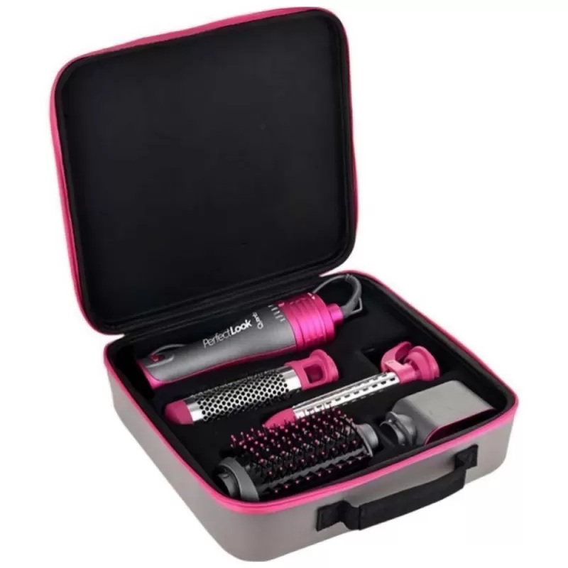 Kit Cepillo Secador Quanta PerfectLook QTKCS7001 1300W (2V) + Hervidora Krab KB2L 1500W 2L (220V)