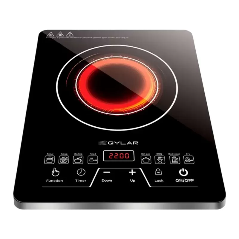 Cocina Eléctrica Infrarroja Qylar InfraRed Coker QY-0903 2000W 220V - Black
