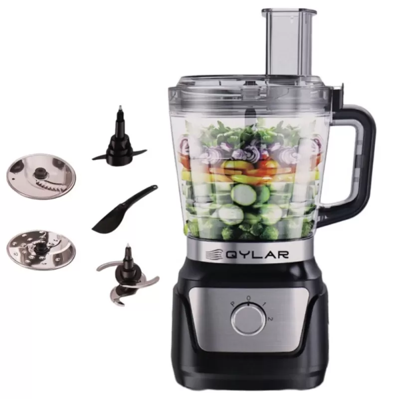Multiprocesador Qylar QY-1316 4 en 1 1000W 110V 2L - Black/Inox