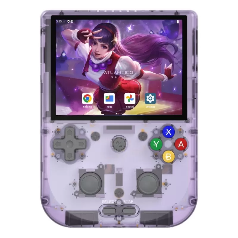 Consola Portátil Anbernic RG405V 4" Wi-Fi 4/128GB - Transparet Purple